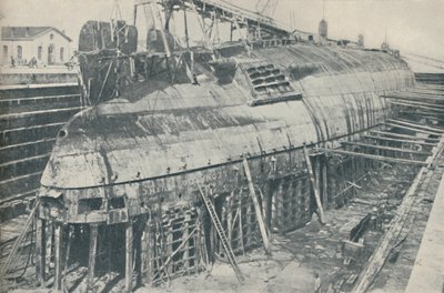 En stor prestasjon delvis gjennomført. Leonardo da Vinci hviler i tørrdokk, 1936 av Unbekannt