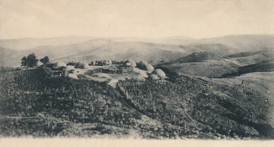 A Kafir Kraal - Zululand, tidlig på 1900-tallet. av Unbekannt