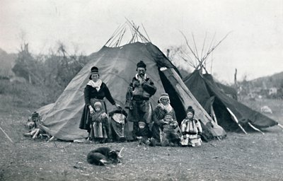 En leir i Lappland, 1912 av Unbekannt