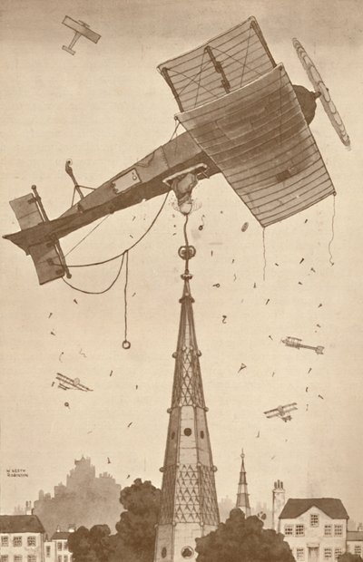 A Loop-the-Looper i dype tanker klør seg i hodet over et vanskelig problem, 1927 av Unbekannt