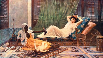 Et nytt lys i Hareem, 1884, c1902. av Unbekannt