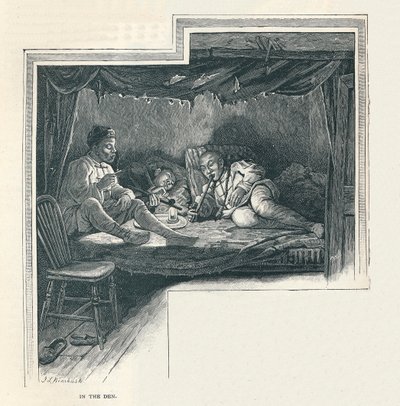 En natt i et opiumhule, 1891 av Unbekannt