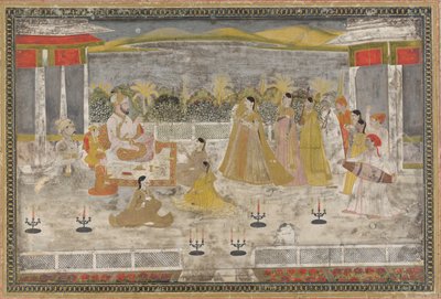 En palassscene, 1700-tallet. av Unbekannt