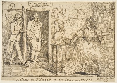 Et kikk på St. Peter eller Poeten i en sylteagurk, 23. juli 1789. av Unbekannt