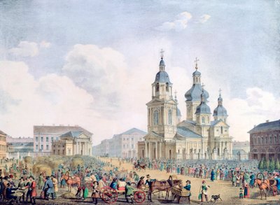 En russisk by, 1800-tallet av Unbekannt