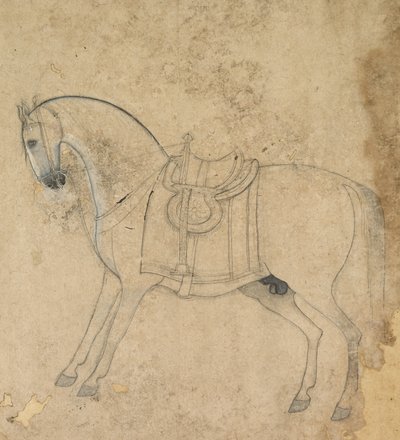 En salhest, ca. 1750. av Unbekannt