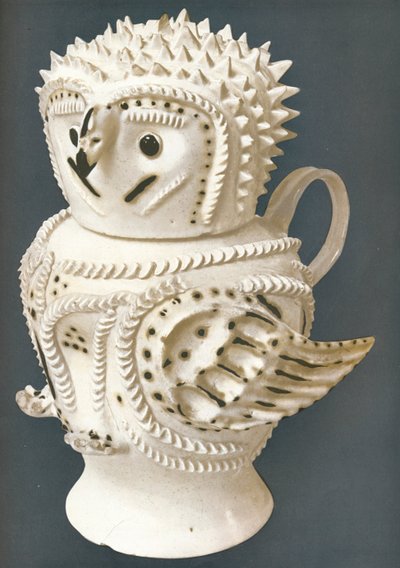 En saltglasurugle brukt som kanne, hodet til en kopp, c1730-c1755, 1913 av Unbekannt