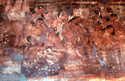 En scene fra Mahajanaka, India, 2. århundre f.Kr av Unbekannt