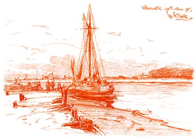 En skisse i Walberswick, 1899 av Unbekannt