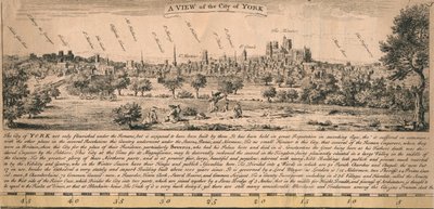 En utsikt over byen York, c1770-tallet. av Unbekannt