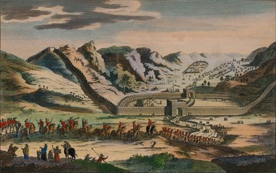 En utsikt over den berømte kinesiske mur, 1782 av Unbekannt