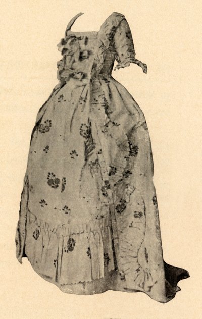 En Watteau-sak, bryllupsantrekk til fru William West, 1752, 1937 av Unbekannt