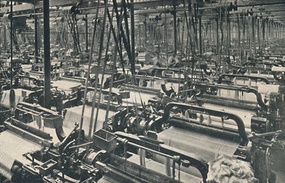 Et veveskur, c1917 av Unbekannt