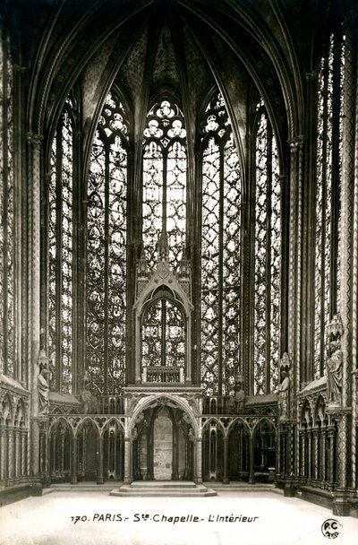 Et kapellinteriør, Paris, Frankrike, 1900-tallet av Unbekannt