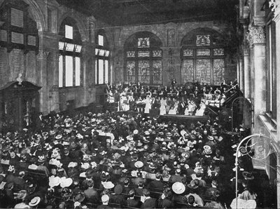 En konsert på Guildhall School of Music, London, c1901 1901 av Unbekannt