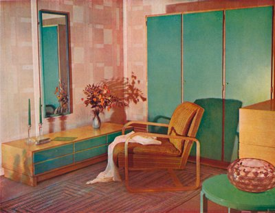 Et hjørne av utstillingslokalet til Henry Stone & Son of Banbury, 1935 av Unbekannt