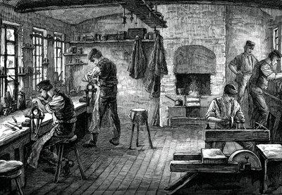 En bestikkbutikk, c1880 av Unbekannt