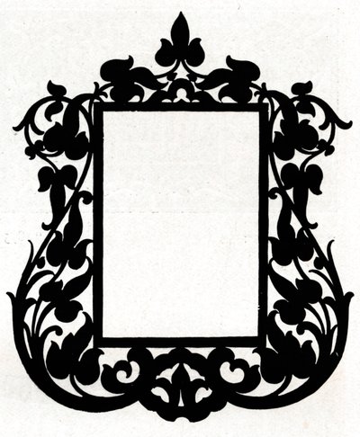 Et design for en bilderamme med tittelen Aesthetic, 1898 av Unbekannt