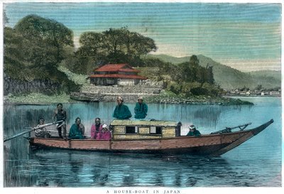 En husbåt i Japan, 1888 av Unbekannt