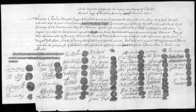 Et brev relatert til Charles Stuart, Bonnie Prince Charlie, 1700-tallet av Unbekannt