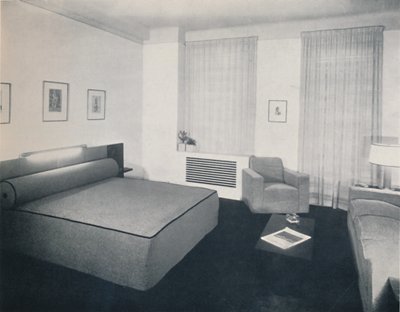 Et manns soverom designet av Robert Heller Inc., New York, 1936 av Unbekannt