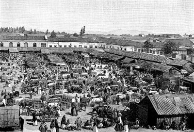 En markedsplass, Chile, 1895 av Unbekannt