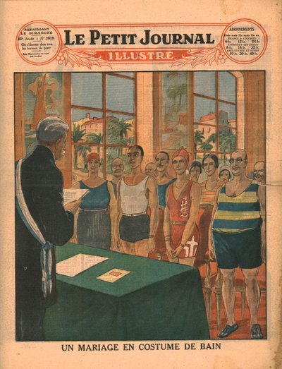 Et ekteskap i badetøy, 1929. av Unbekannt