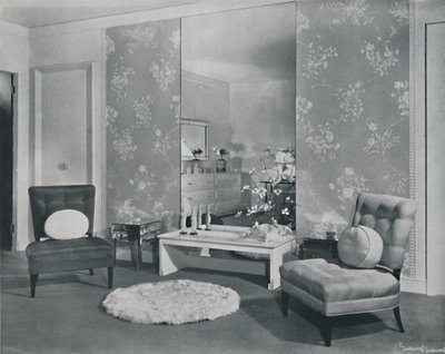 Et moderne soverom inspirert av kineserne, 1942 av Unbekannt