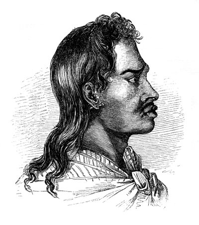 Innfødt fra Tahiti, 1848 av Unbekannt