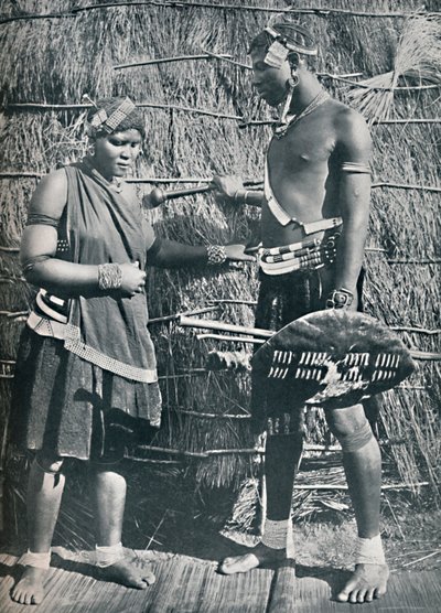 Et par Zulu-elskere, 1912 av Unbekannt
