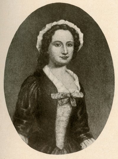 Et portrett av en ung jente i Philadelphia, c1760, 1937. av Unbekannt