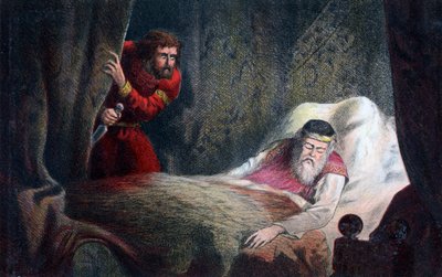 En scene fra Macbeth, c1600-tallet av Unbekannt