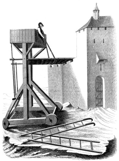 En beleiringsplattform, 1400-tallet 1849 av Unbekannt