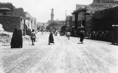 En gate i Bagdad, Mesopotamia, WWI, 1918 av Unbekannt