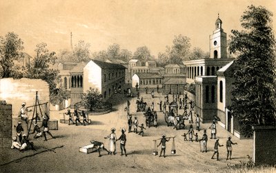 En gate i Bombay, 1847 av Unbekannt