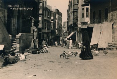 En gate nær Citadel, Kairo, Egypt, 1936 av Unbekannt