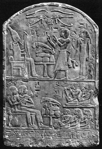 En gravstein av Amennebi, ca 1550 f.Kr. 1936 av Unbekannt
