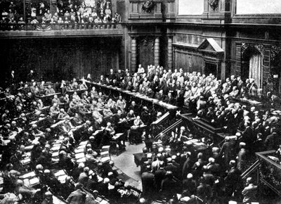 Et typisk møte i Riksdagen, den tyske republikkens parlament, 1926 av Unbekannt