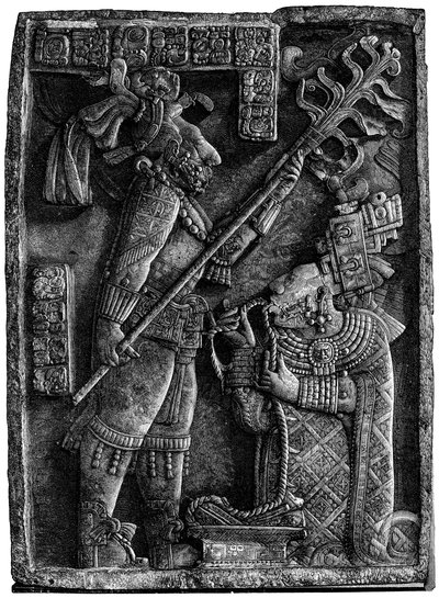 Et offer for Maya-guden Kukulkan, 1901 av Unbekannt