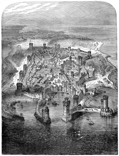 Ein Blick auf Rhodos, 1480 1882-1884 von Unbekannt