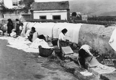 Et vaskeri ved veikanten, Las Palmas, Gran Canaria, Kanariøyene, Spania, 1900-tallet av Unbekannt
