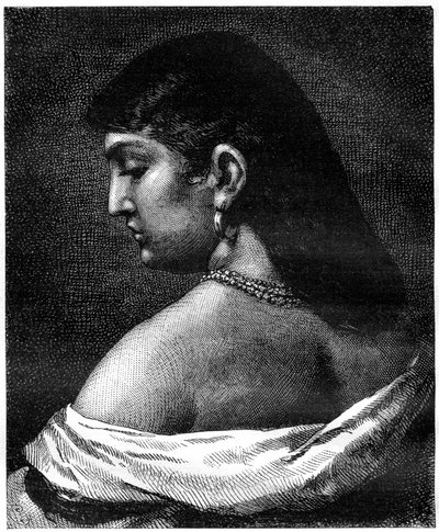 En kvinne fra Trastevere, Roma, Italia, 1800-tallet av Unbekannt
