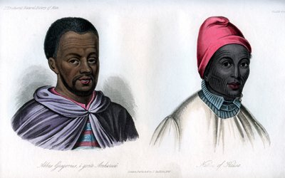 Abbas Gregorius og en innfødt av Hausa, 1848 av Unbekannt