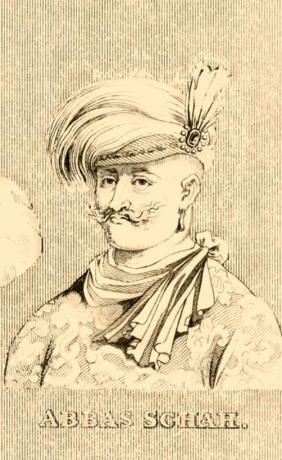 Abbas Shah, 1571-1629, 1830. av Unbekannt