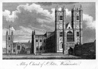 Abbey Church of St Peter, Westminster, London, 1805 av Unbekannt