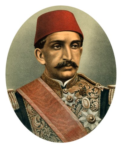 Abdul Hamid II, sultan av Tyrkia, sent på 1800-tallet av Unbekannt