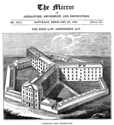 Abingdon Workhouse, Oxfordshire, bygget for Abingdon Union, 1836 av Unbekannt