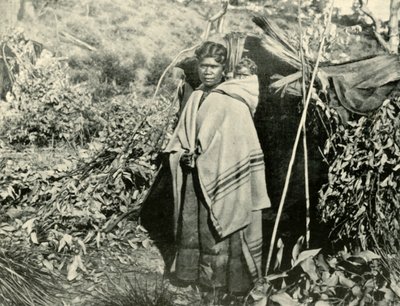 Aboriginal kvinne med barn, 1901. av Unbekannt