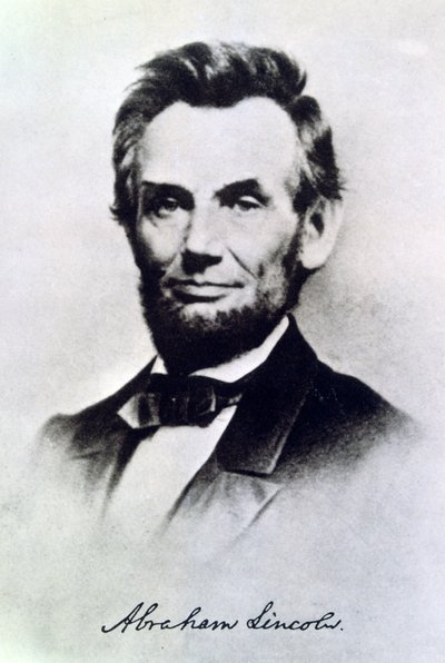 Abraham Lincoln, president i USA, c1865 av Unbekannt