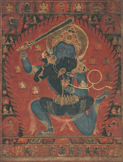Acala med konsort Vishvavajri, 1525-50. av Unbekannt